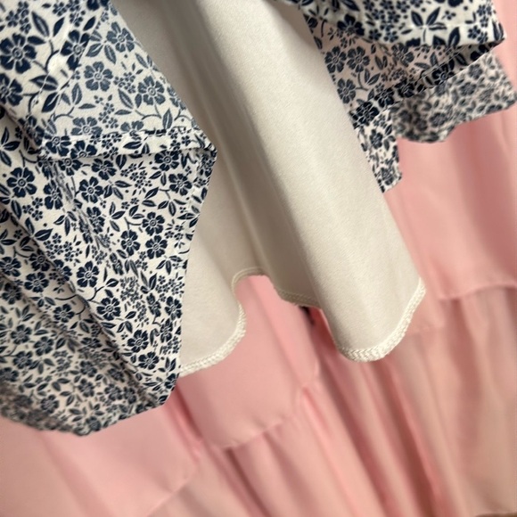 116. Trixxi Floral Smocked Puff Sleeve Mini Dress - Size Medium - Picture 6 of 8